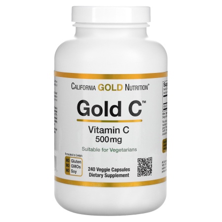 California Gold Nutrition, Gold C, витамин C 500