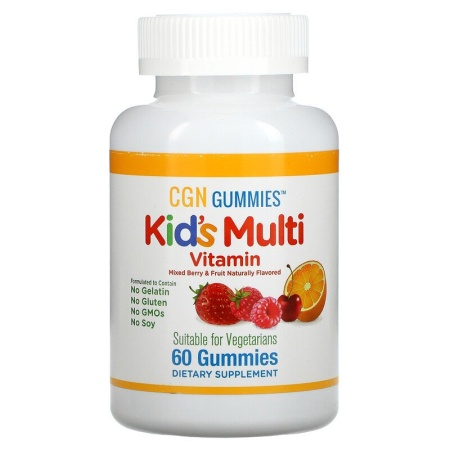 California Gold Nutrition, Поливитамины для детей в жевательных таблетках (60 шт)