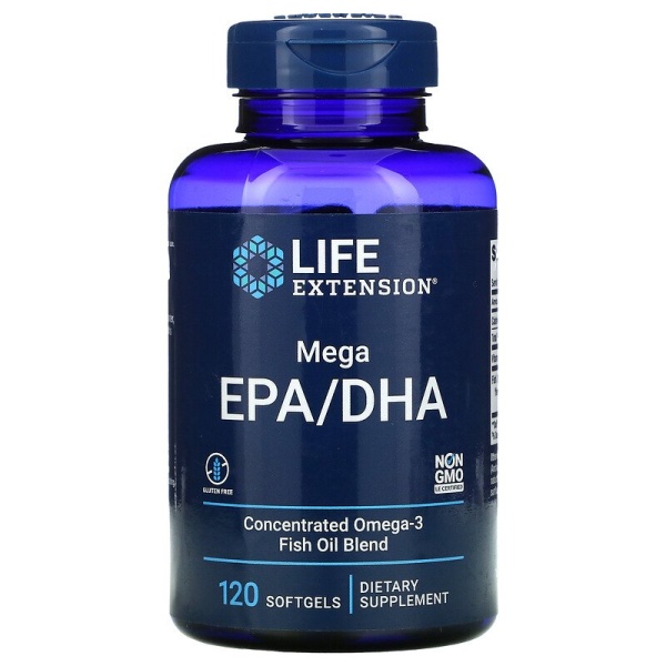 Life Extension, Mega EPA/DHA (120 шт)