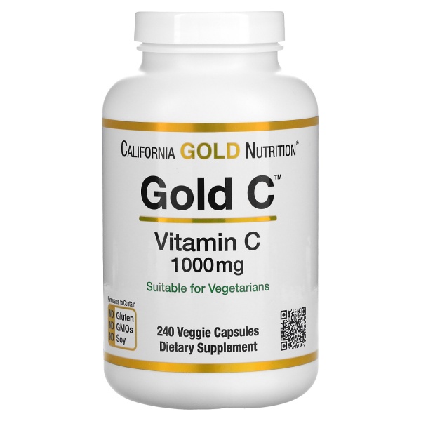 California Gold Nutrition, Gold C, витамин C (1000 ME240 шт)