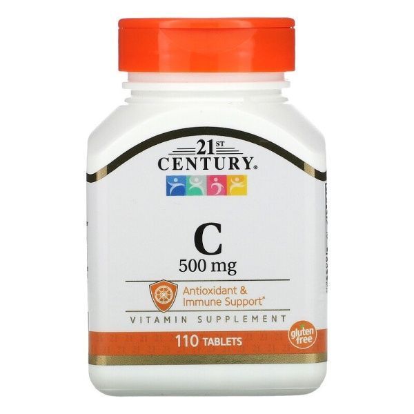 21st Century, витамин C, 500 мг, (500 мг110 шт)