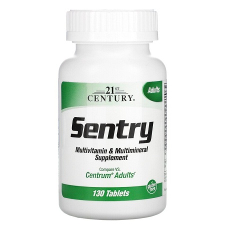 21st Century, Sentry, мультивитаминная и мультиминеральная добавка для взрослых (130 шт)