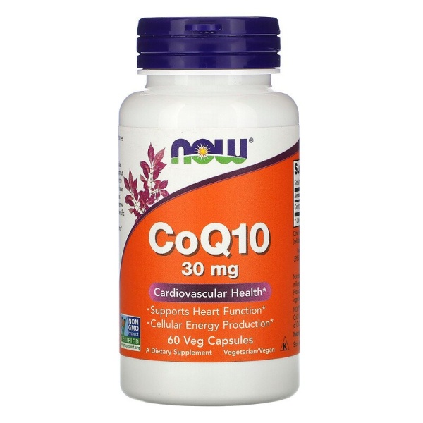 Now Foods, коэнзим Q10, 30 мг (30 мг60 шт)