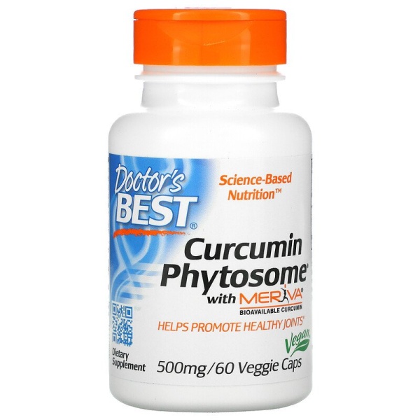 Doctor's Best, Phytosome, куркумин с Meriva, 500 мг (60 шт)
