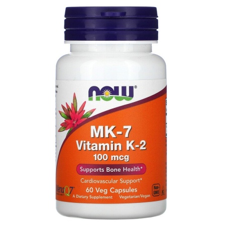 Now Foods, MK-7, витамин K2 (100 мкг60 шт)